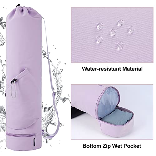 Yoga Mat Bag w/Bottle Pocket & Bottom Wet Pocket - Image 3