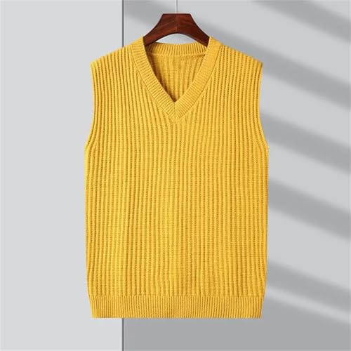 Men's Fashion V-Neck Knit Pullover Sweater Vest - Street Striped Sleeveless Casual Men's Clothing4