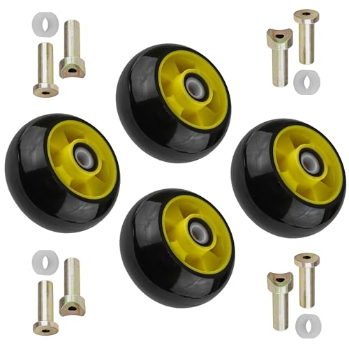 Caltric 48 and 54 Decks AM125172 Deck Wheel Kit Compatible with John Deere 325 335 345 355D 425 445 455