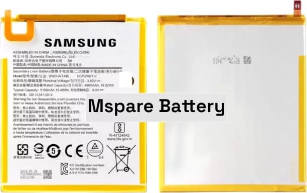 MSPARE SWD-WT-N8 Compatible Battery for Samsung Galaxy Tab A 8.0 (5100mAh) (B0D3Y3B2LP) Amazon Price History, Amazon Price Tracker