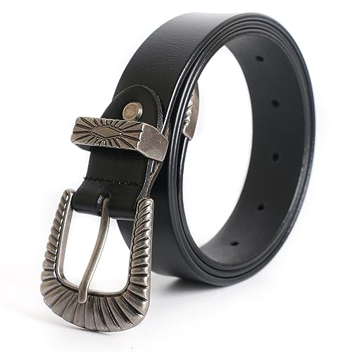 Women Genuine Leather Vintage Waist Belt for Dress Jeans Narrow2