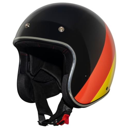 VINZ Jama Jethelm | Roller Helm / Mopedhelm Herren und Damen | in Gr. XS-XXL | ECE 22.06 Zertifiziert | Erhältlich Germany