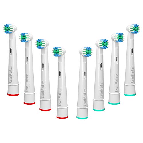 Replacement Brush Heads, Sensitive Gum Care Electric Toothbrush Heads - Guarantee a beautiful and shining smile (8 Pcs, Red + Green)