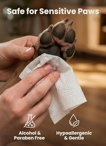 Pogi’s Dog Grooming Wipes – Hypoallergenic Pet Wipes for Paws, Body & Butt – Cleaning & Hydrating, Fragrance Free, 100 Count