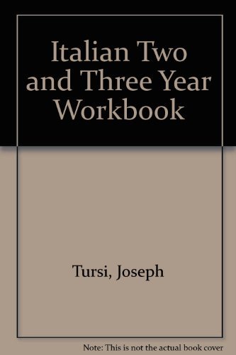 Italian Two and Three Year Workbook      Paperback – January 1, 1997