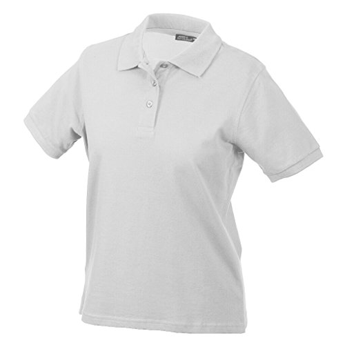 JAMES & NICHOLSON Polo Maille piquée Manches Courtes (XL, Blanc) Cover