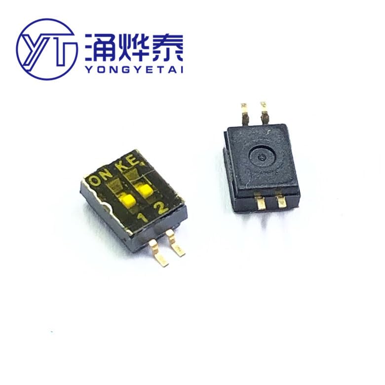 Wiring Connecting Terminals - YYT 5PCS SMD DIP Switch DSHP02TSGER Gold-Plated 1.27MM Pitch 2pin