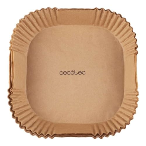 Cecotec Accessori di carta per friggitrice ad aria senza olio Cecofry Paper Pack. Molteplici applicazioni, 150 Pezzi,. Materiale sicuro e sostenibile, migliore pulizia, facile da usare