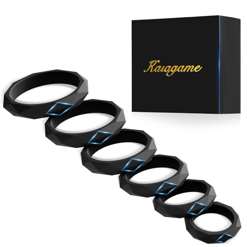 Sex Toys Penis Ring Silicone Cock Rings for Men Erection Sex, 6 Sizes Cockring Erectile Dysfunction Rings Cock Sexual Stimulation Device Couples Sex Toys Stretchy Cock and Ball Ring Anillos para Pene