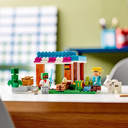 LEGO 21184 Minecraft Die Bäckerei modulares Spielzeug-Set mit Creeper- und Ziege-Figur, Konstruktionsspielzeug für Kinder ab 8 Jahre – Ansicht 5