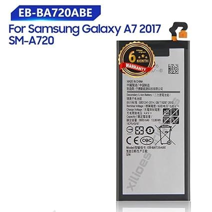 Image of EB-BA720ABE Battery for Samsung Galaxy A7 2017 Version SM-A720 A720 Battery with 6 Month Warranty** (V25)
