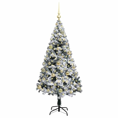 Árbol de Navidad artificial LED texturizado pino verde exterior e interior 4