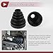 HEROFFIX 1 Set CV Joint Boot Kit for Toyota 4Runner 2003-2009 for Lexus GX470 2003-2009 Inner Constant Velocity Joint Boot W/Clamps No.443760040 Black Rubber