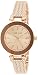 Anne Klein Women's AK/1906RGRG Swarovski Crystal Accented Rose Gold-Tone Mesh Bracelet Watch