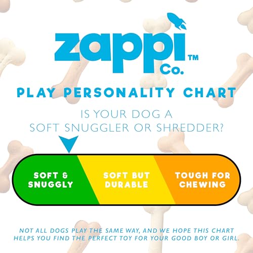Zappi Co Blaues Elefanten-Plüsch Hundespielzeug – Weiches, langlebiges Material, ideal für kleine/mittelgroße Hunde.