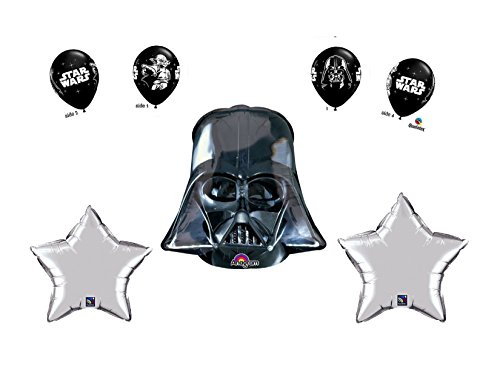 Ballons Star Wars Darth Vader pour décoration d'anniversaire sur le thème Dark Vador