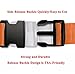 2 Pack Suitcase Belts, Adjustable Luggage Straps, Bright Colors Travel Packing Straps with Quick Release Buckle (Orange)