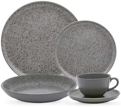 Aparelho de Jantar e Chá 30 Peças Oxford Flat Gray