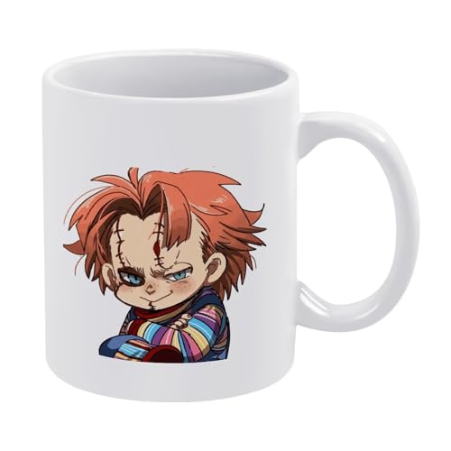 マグカップ チャイルド プレイ チャッキー コーヒーカップ CUP 磁器カップ ティー セラミックマグ コーヒーマグ 水コップ ミルク 創意 子供用コップ 人気 大容量 耐熱 耐冷 取っ手付 耐用性 直飲み 大きめ コーヒー ティー 牛乳 贈り物 350m