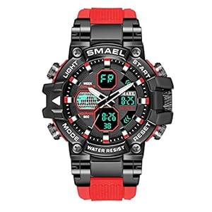 Digital Men’s Sports Military Watch Military Watch Military Watch Outdoor Sport Electronic Watch Tactical Army Polshorwatch Led Stopwatch Waterdichte digitale analog B