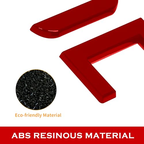Image of for Tesla Letters Decal Logo Rear Emblems, 3M Adhesive Compatible with Model 3 Y S X (Red)