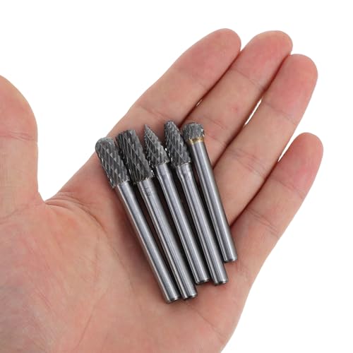 Set de 6 fresas rotativas de carburo de tungsteno 6x8mm miniatura 4