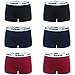 Produktbild GoVIA Damen Boxershorts Unterwäsche Hipster aus Baumwolle 6er Pack 3921 Schwarz Magenta Marineblau L
