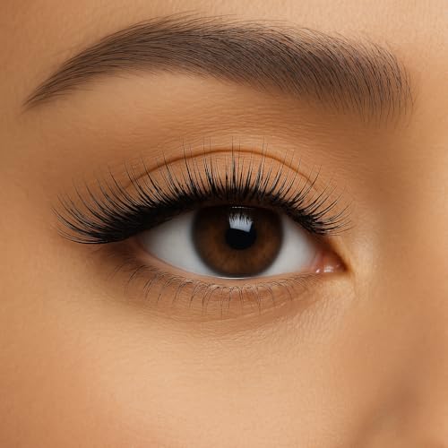 Natural DIY Lash Clusters - 108 Pcs Individual Lashes, Wispy Extension Kit, C Curl Mixed Soft PBT Fiber (P1 Natural Style)