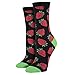 Socksmith Women's Socks Succulents Crew Black 1pair