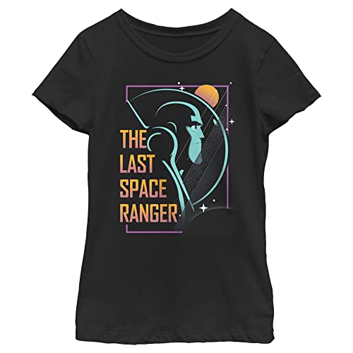 T-shirt Lightyear Disney Pixar avec motif imprimé noir à manches courtes taille L fille