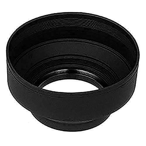 Fotodiox 3-Section Rubber Lens Hood, Sun Shade, 58mm