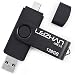 Produktbild LEIZHAN Flash Drive U-Stick Micro 128GB USB 2.0 Speicherstick Dual USB-Laufwerk Anschluss für Android Smartphone Tablets & Computer (128GB,Schwarz)