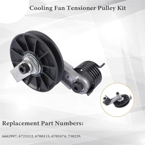 Polea tensor de ventilador Bobcat 753 773 para solucionar sobrecalentamiento 3