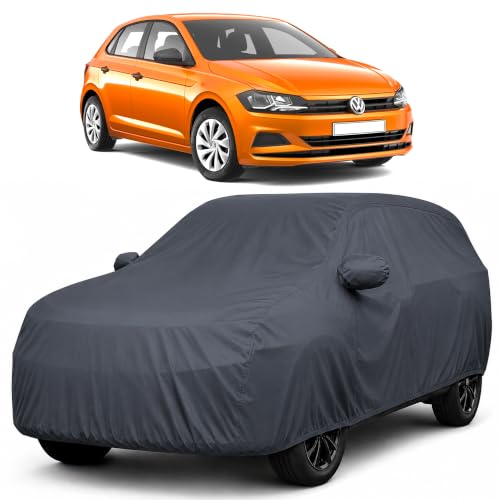 Image of Autofact Premium Car Cover for Polo | All Weather Waterproof Full Body Car Cover | Light-Weight Triple-Stitched Outdoor Shield with UV Protection, Dustproof & Heat-Resistant