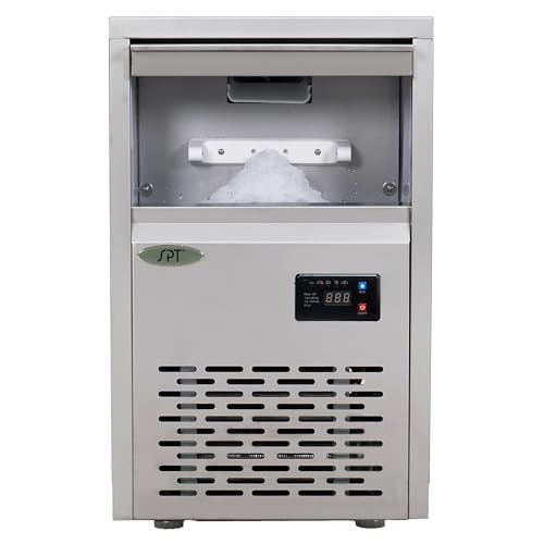Image of SPT SZB-42 88-lb Automatic Flake Ice Maker in Stainless Steel with Inline Water Filter