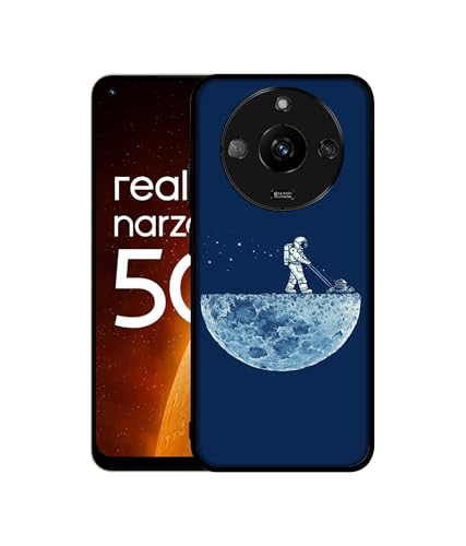 Image of Moon Walk Design Premium 2D Printed Metal Back Case Cover for Realme Narzo 60 5G