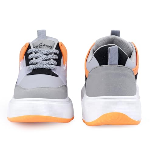 Image of Kraasa GlideX Chunky Height Increasing Sneakers for Men | Casual Shoes for Men with Cushioned Footbed and Trendy Design | Comfortable, Stylish and Durable Fashion Shoes 2024