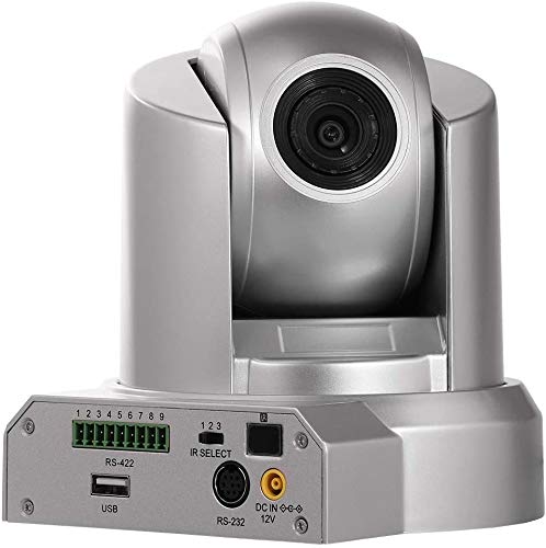 Cmara de conferencia PTZ 1080P USB 2.0 plateada, la cmara de conferencias a distancia se utiliza en la enseanza, auditorio, sala de reuniones.