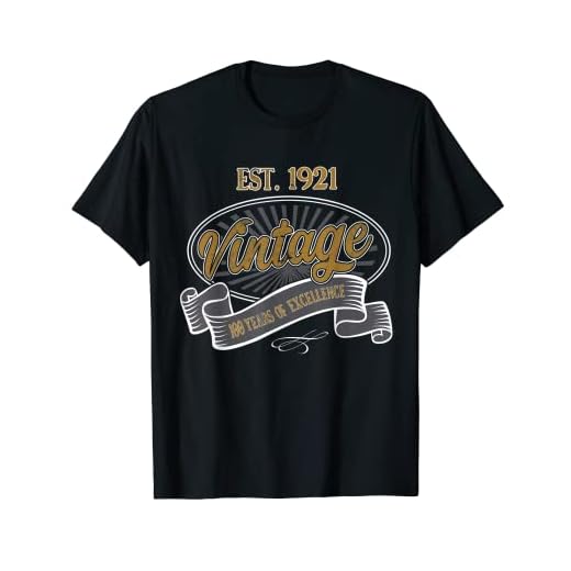 Vintage EST 1921 101 Years of Excellence 101 Regalo de cumpleaños Camiseta