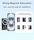 King Ma 4K 30FPS Magnetic Phone Vlog Selfie Monitor Screen, Sync Back Camera iPhone Monitor Screen für Vlog Live Stream & TikTok (Black)