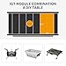 Naturehike Folding IGT Camping Table, Portable IGT Cook System, Ultralight Aluminum Camp Table for Outdoor Picnic Car RV Trip Patio Backyard BBQ