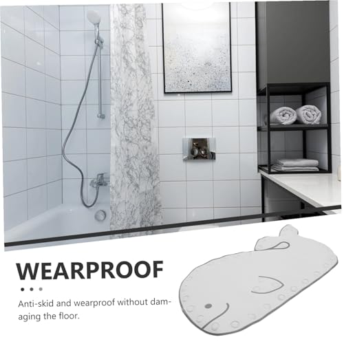 Alfombrilla de baño infantil para ducha con ventosas de ballena en PVC seguro 6
