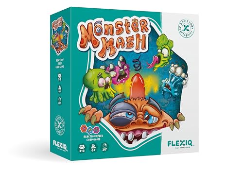 FlexiQ FXG101 - Monster Mash, Juego Infantil de Mesa de asociación y reacción. Más 6 años