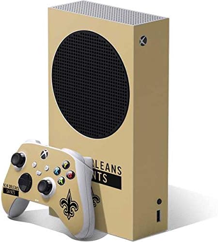 Skinit Decal Gaming Skin Compatible with Xbox Series S Bundle - Officially Licensed NFL New Orleans Saints Gold Performance Series Design