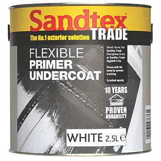 SandtexTRADE EXTERIOR WOOD PRIMER UNDERCOAT, Volume: 2.5 Ltr, Volume: 2.5 Ltr, Color White