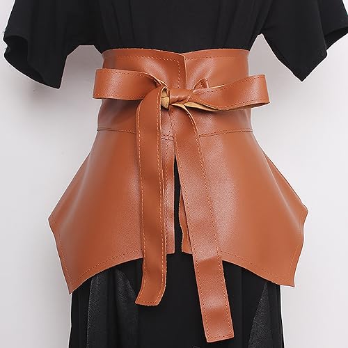 Hrtesus Peplum Belt For Women, Leather Peplum Decorative Belt, Wrap Around Cummerbund Corset Waistband4