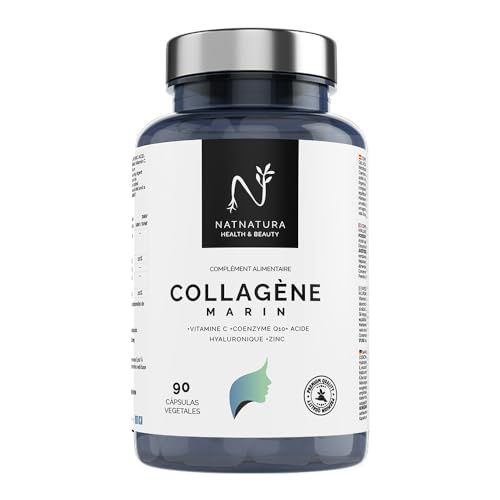 Collagène marin hydrolysé + Acide hyaluronique + Coenzyme Q10 + V...