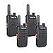 Retevis RB635 Walkie Talkie Professionale, PMR446 Radio Bidirezionale a Lunga Distanza, Walkie Talkie USB Ricaricabile con Torcia per Sicurezza al Dettaglio, Sopravvivenza(Nero, 4Pezzi)