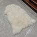 Kopal Genuine Australian Sheepskin Rug, Real Lambskin Area Rug, 2x3 ft Single Pelt, Natural White