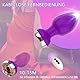 Analvibratoren für Frauen Vibration für Männer, Anal Vibrator Buttplug mit Fernbedienung für die Frau, mit 10 Vibrationsmodi i, Sex Spielzeug für Paare Anal Plug Frauen Buttplug (Lila)